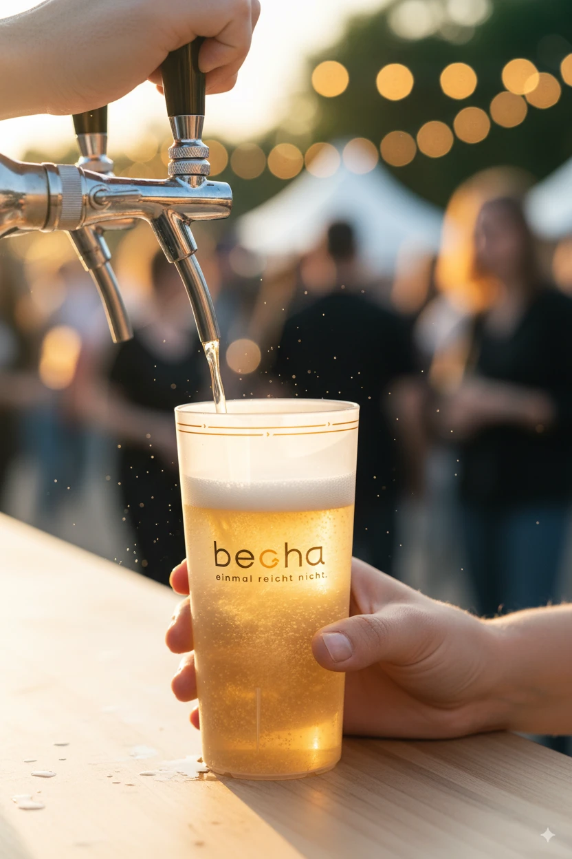 Mehrwegbecher becha Bier